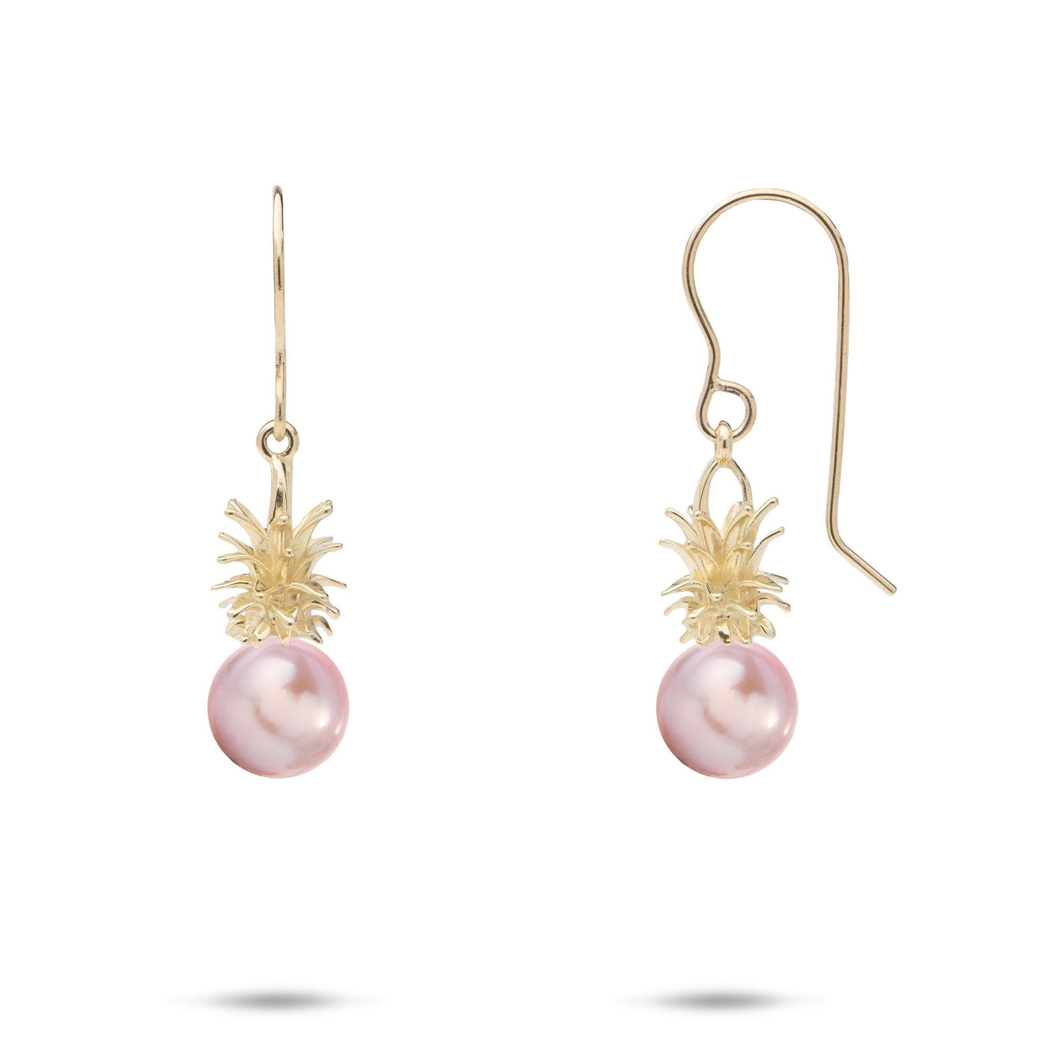 Pick A Pearl Pineapple Earrings in Gold