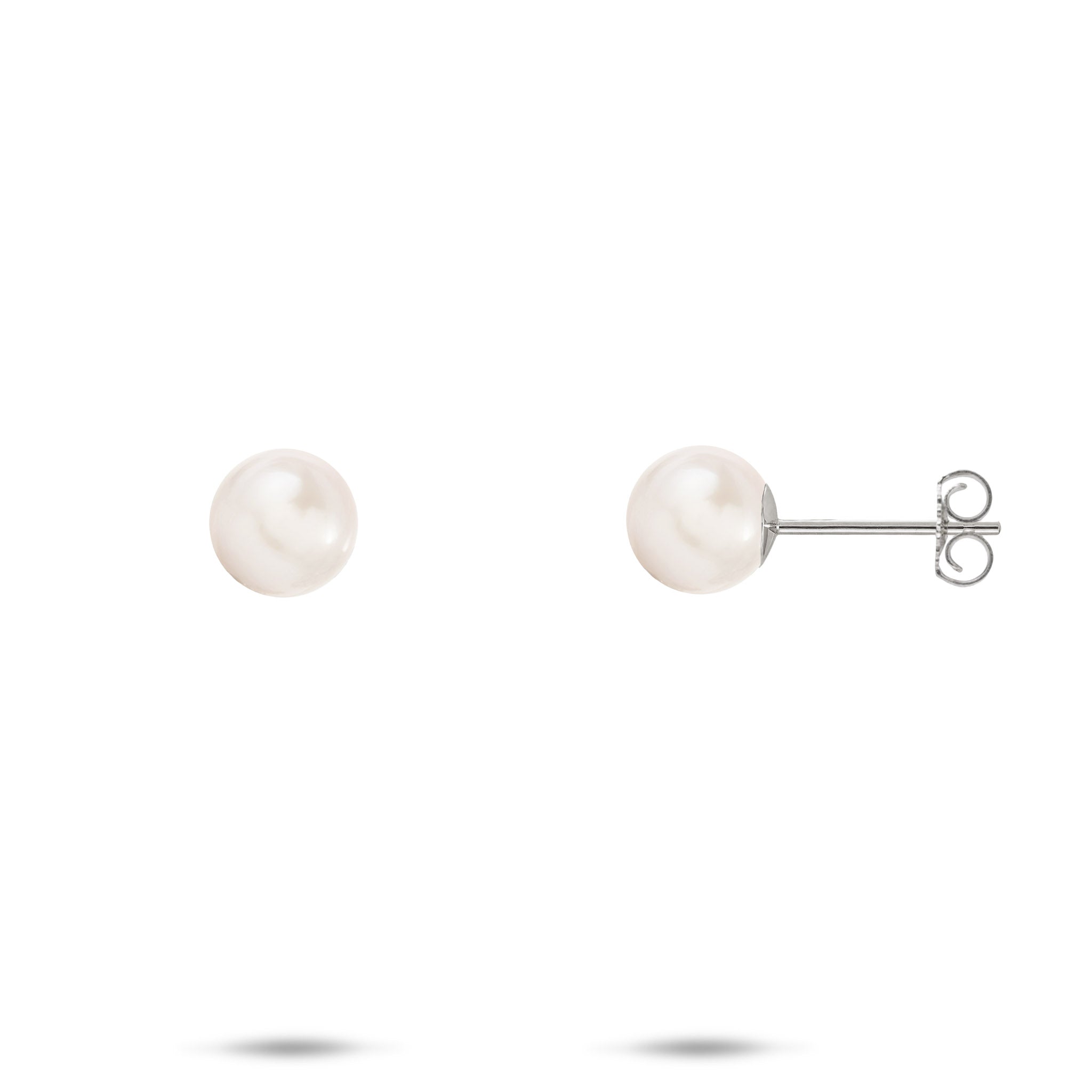 Pick A Pearl Earrings in White Gold