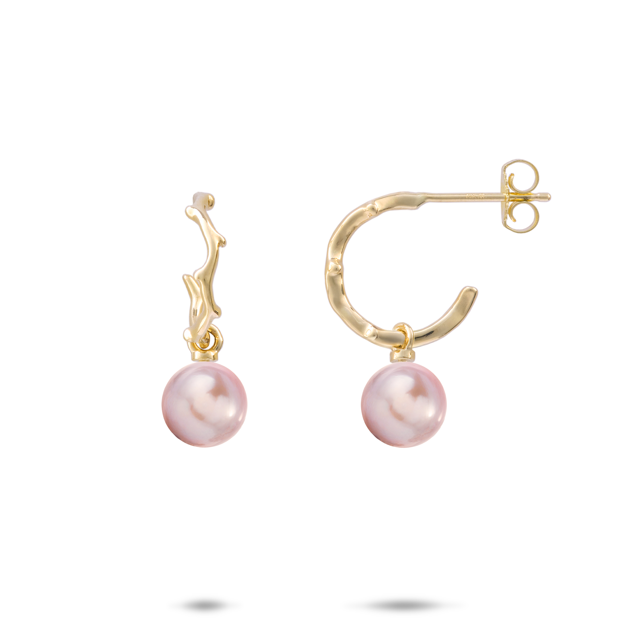 Pick A Pearl ヘリテージ ピアス ゴールド - 13mm