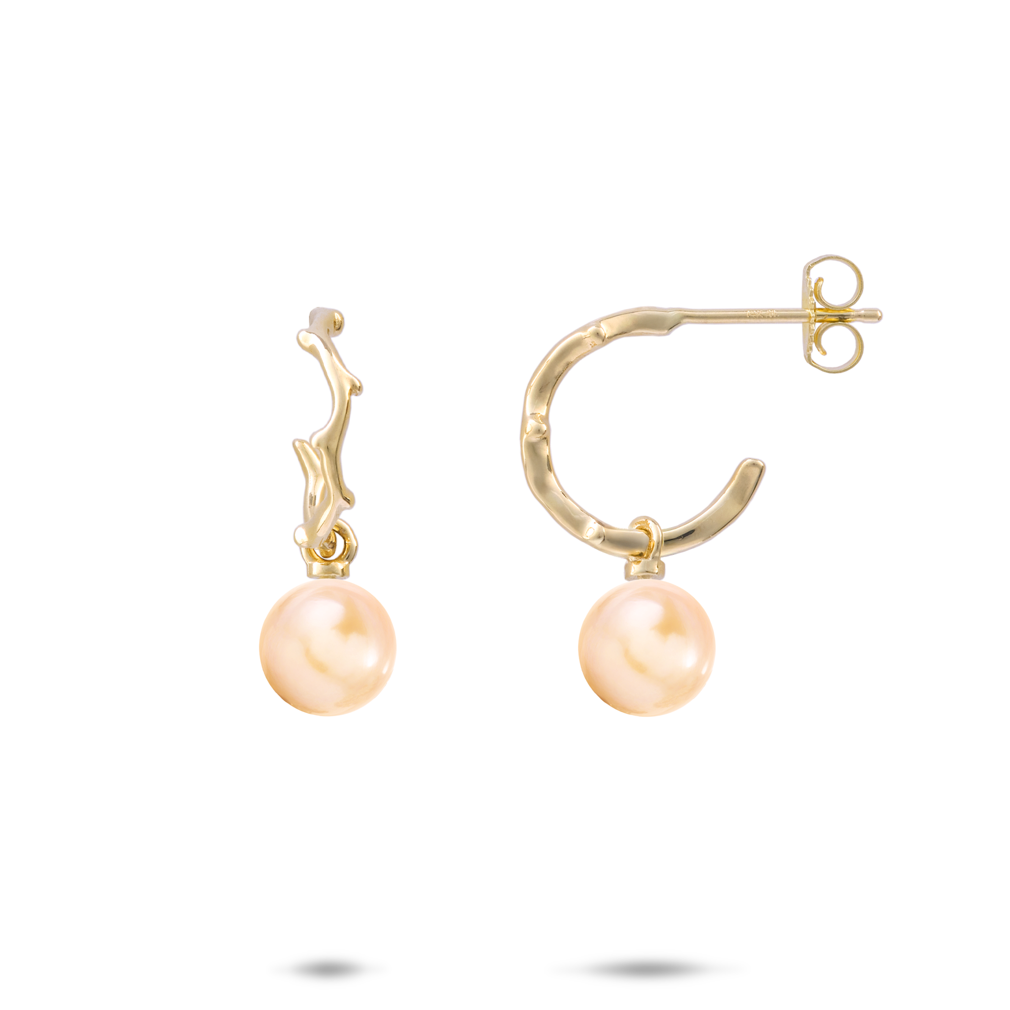 Pick A Pearl ヘリテージ ピアス ゴールド - 13mm