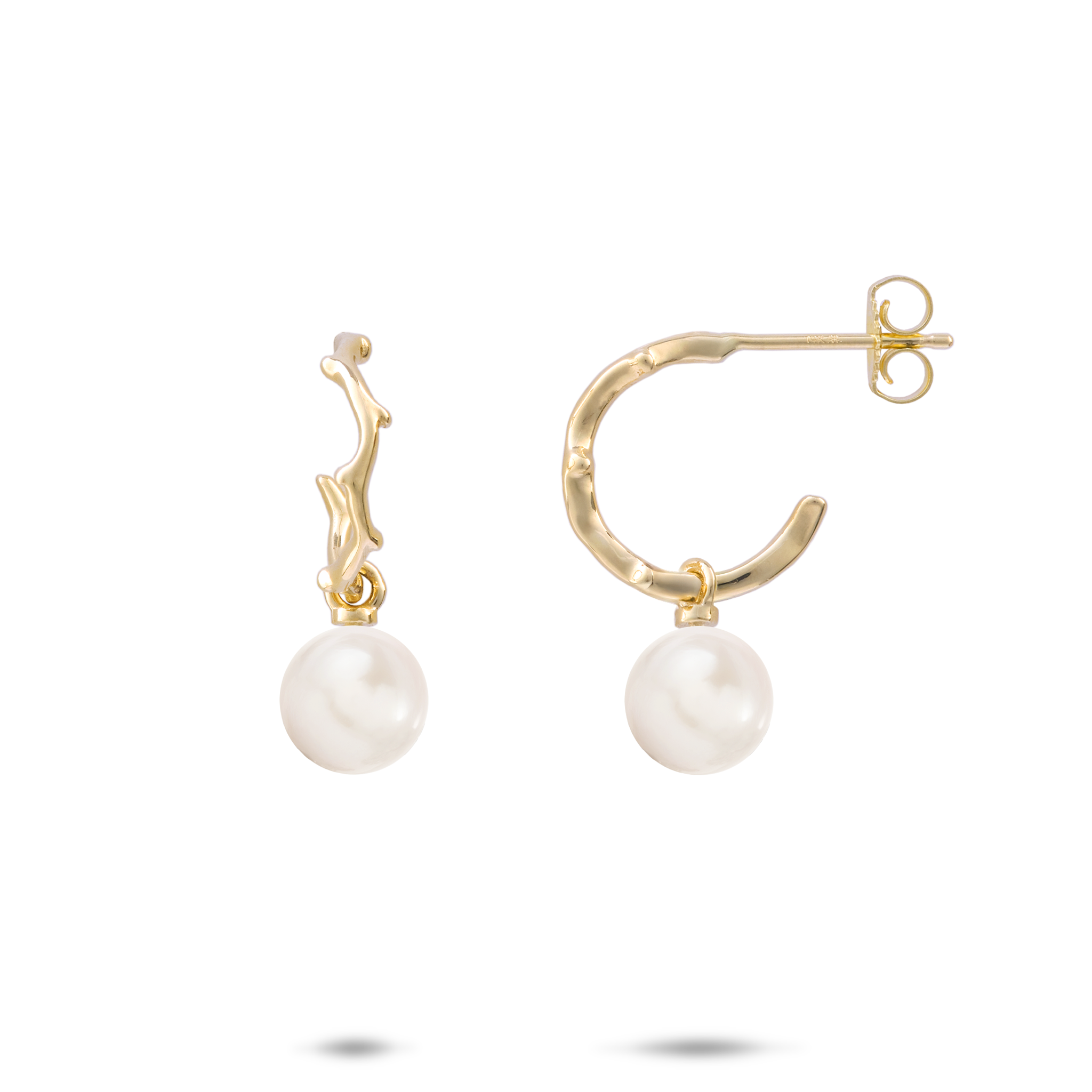 Pick A Pearl ヘリテージ ピアス ゴールド - 13mm