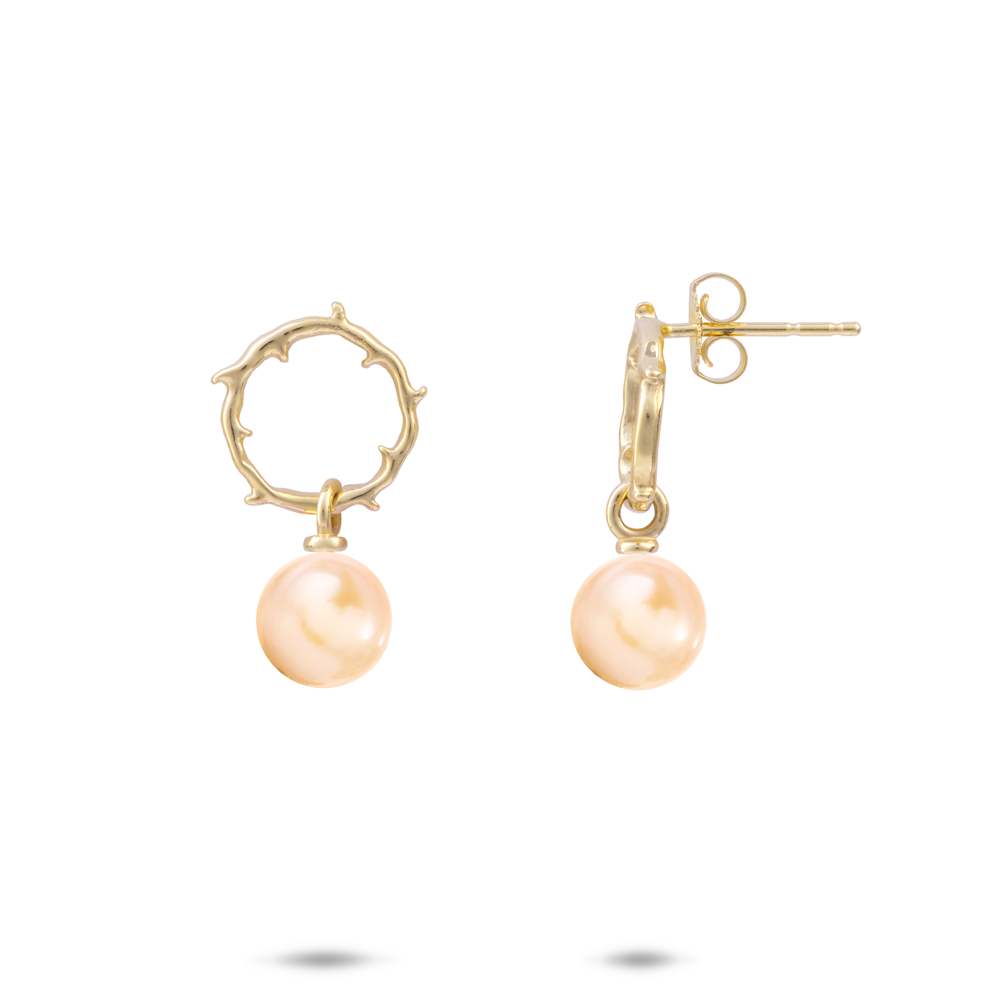Pick A Pearl ヘリテージ ピアス ゴールド - 11mm