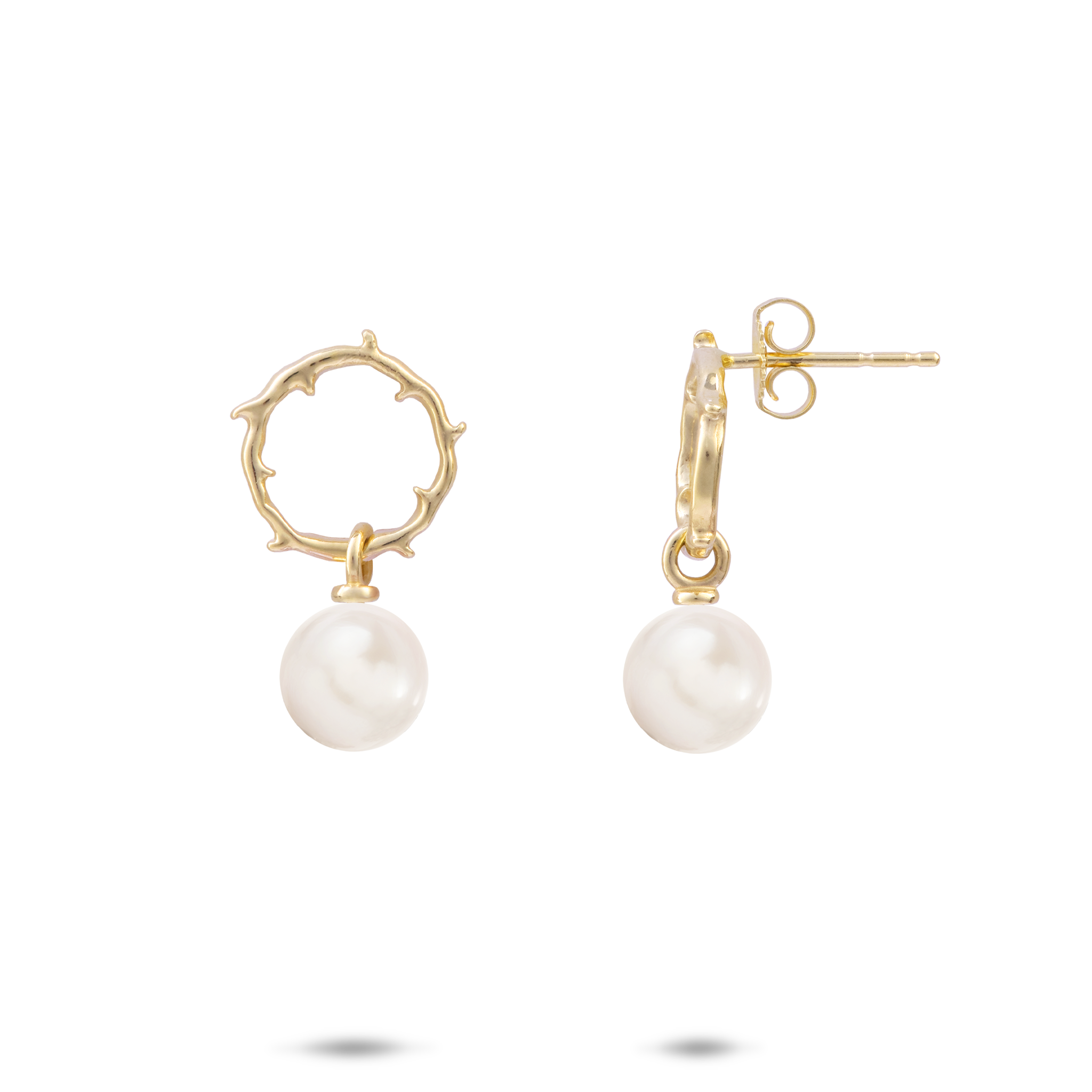 Pick A Pearl ヘリテージ ピアス ゴールド - 11mm