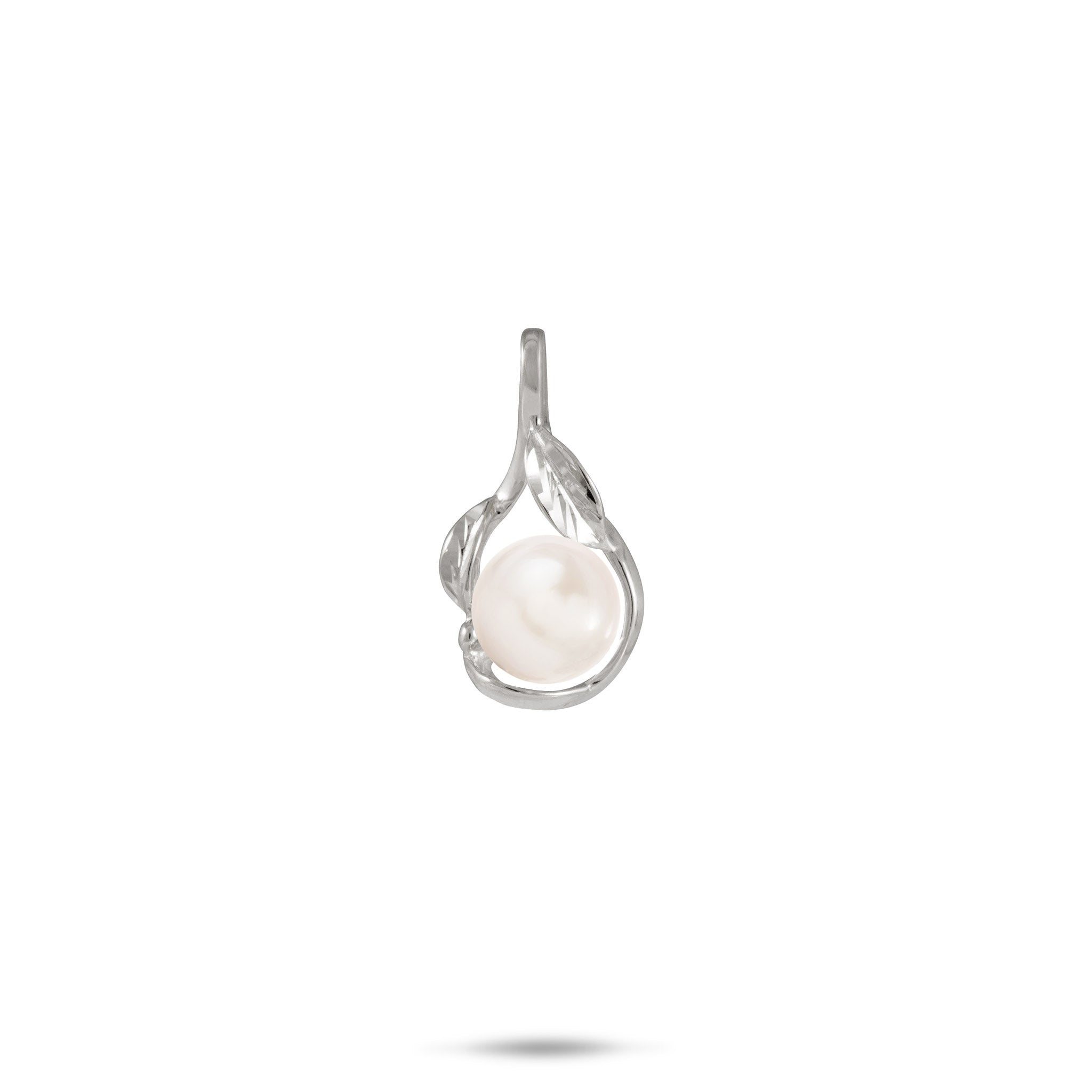 Pick A Pearl Maile Pendant in White Gold - 21mm