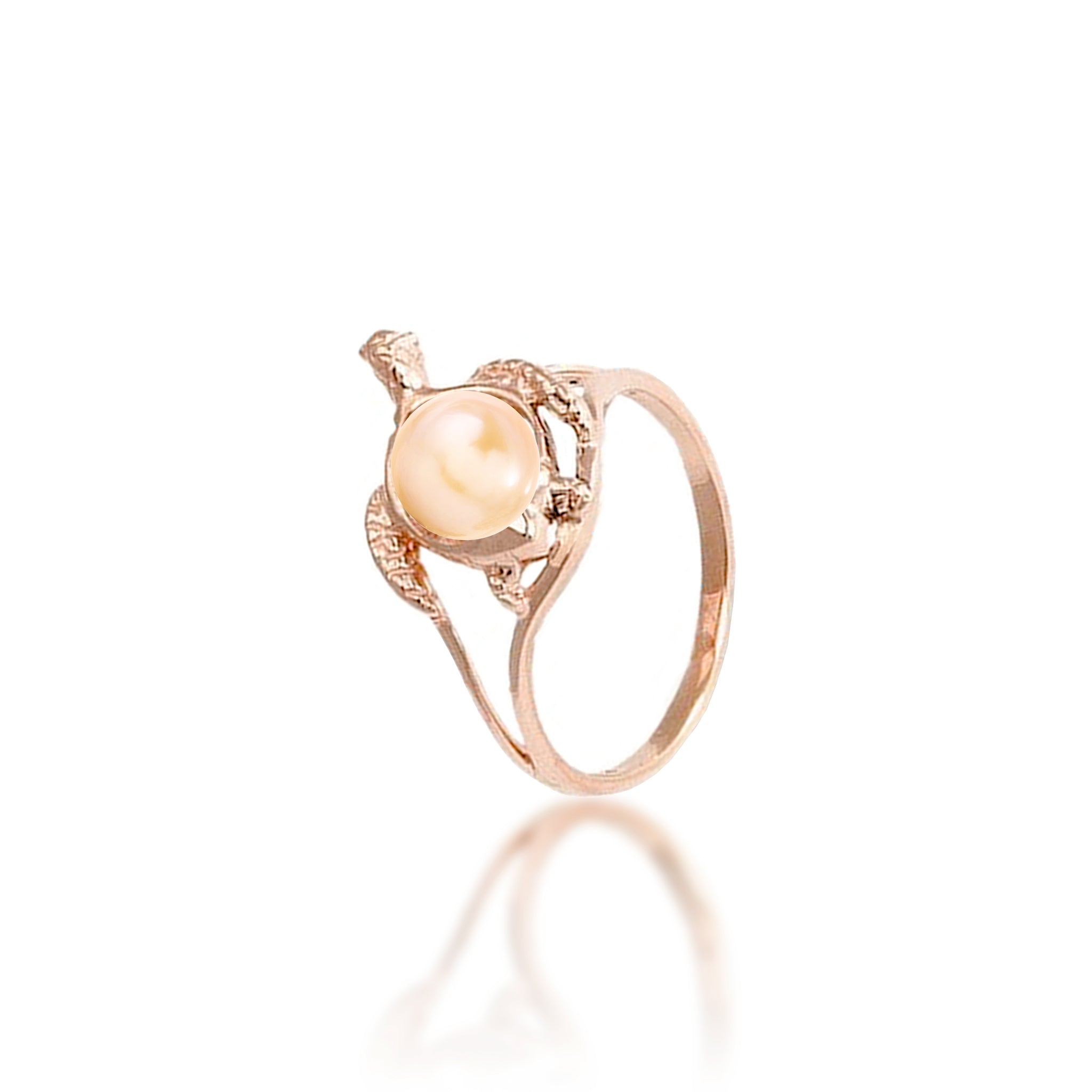 Pick A Pearl Honu Ring in Rose Gold - 14mm