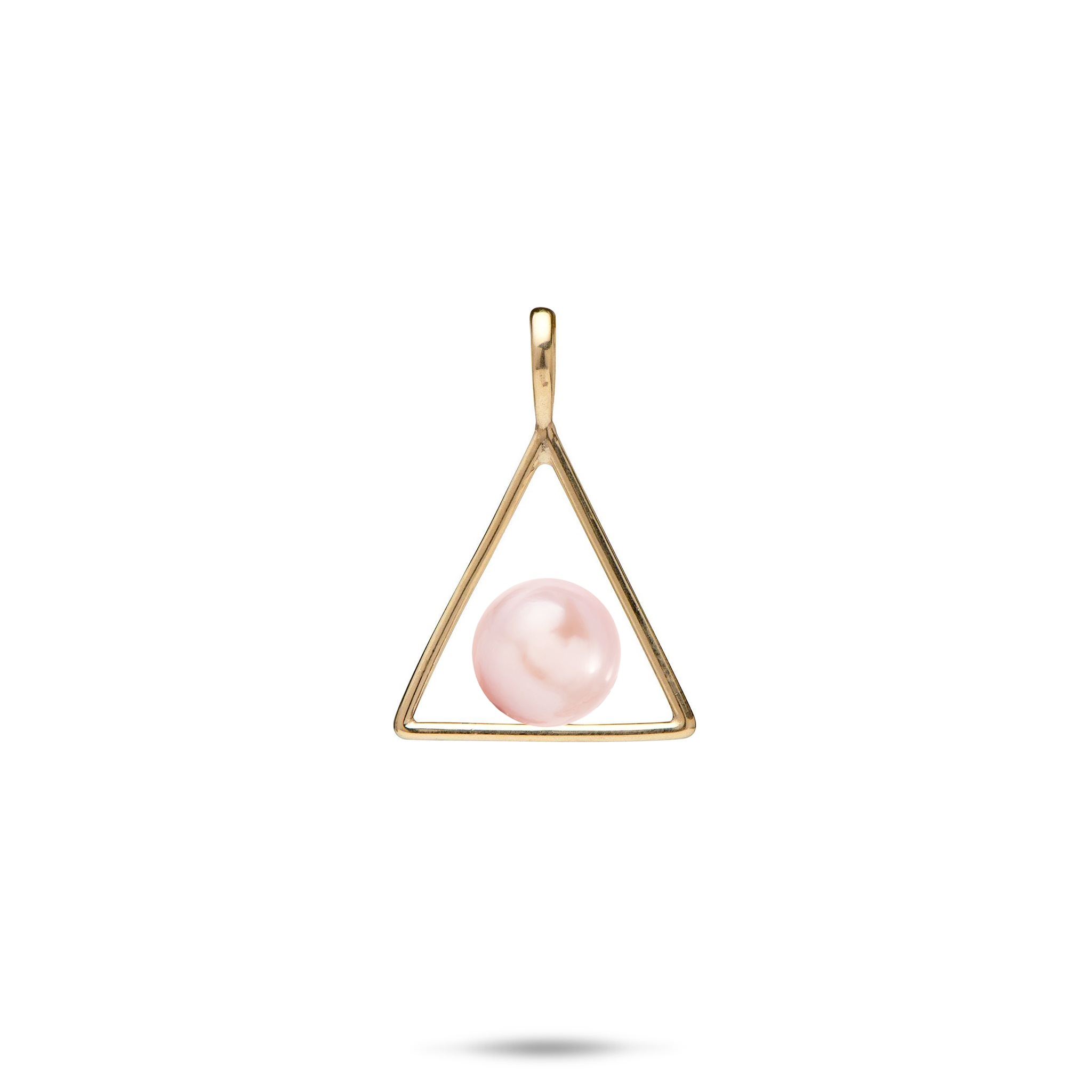 Pick A Pearl Triangle Pendant in Gold