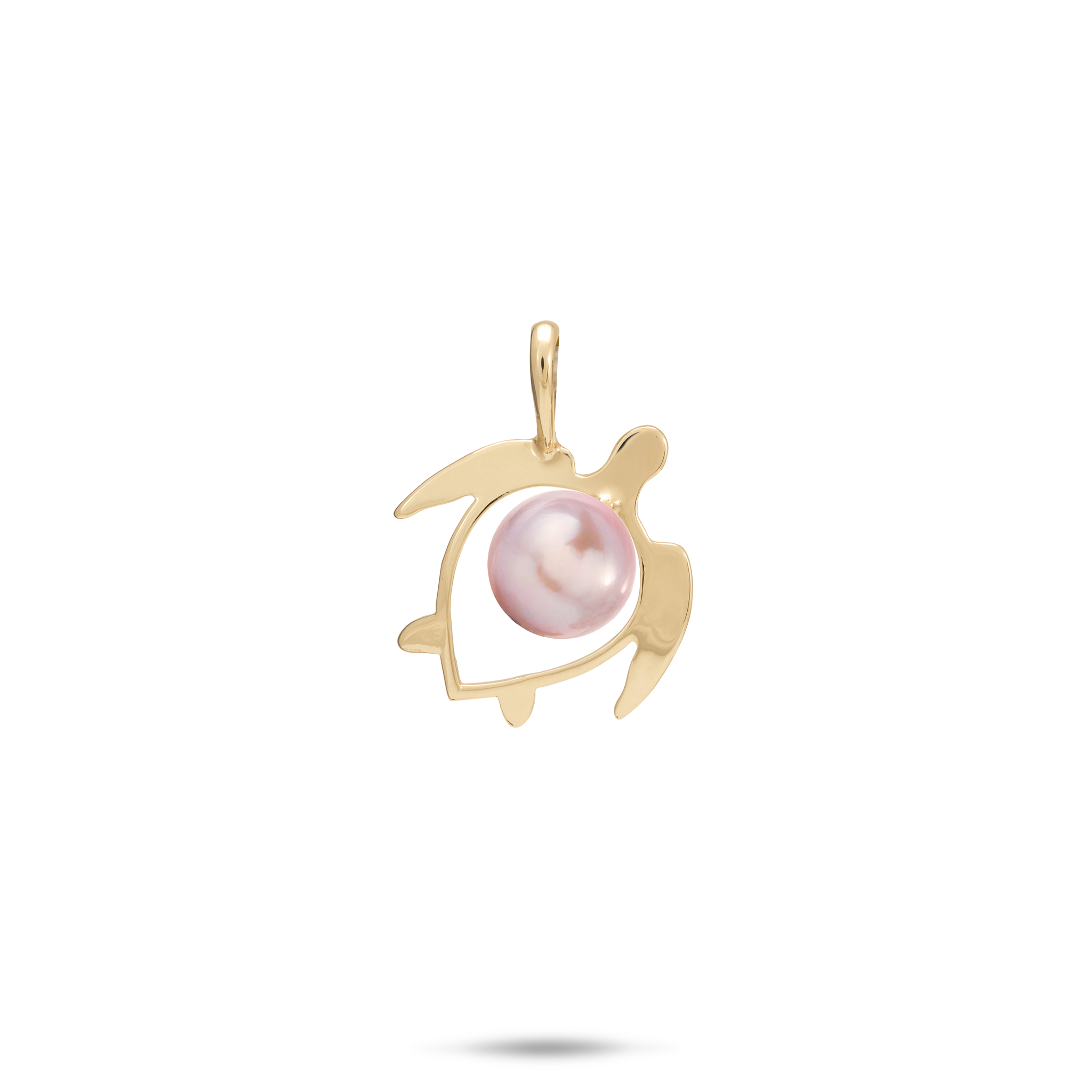 GoldのPearl Honu（Turtle）ペンダントを選ぶ -  16mm