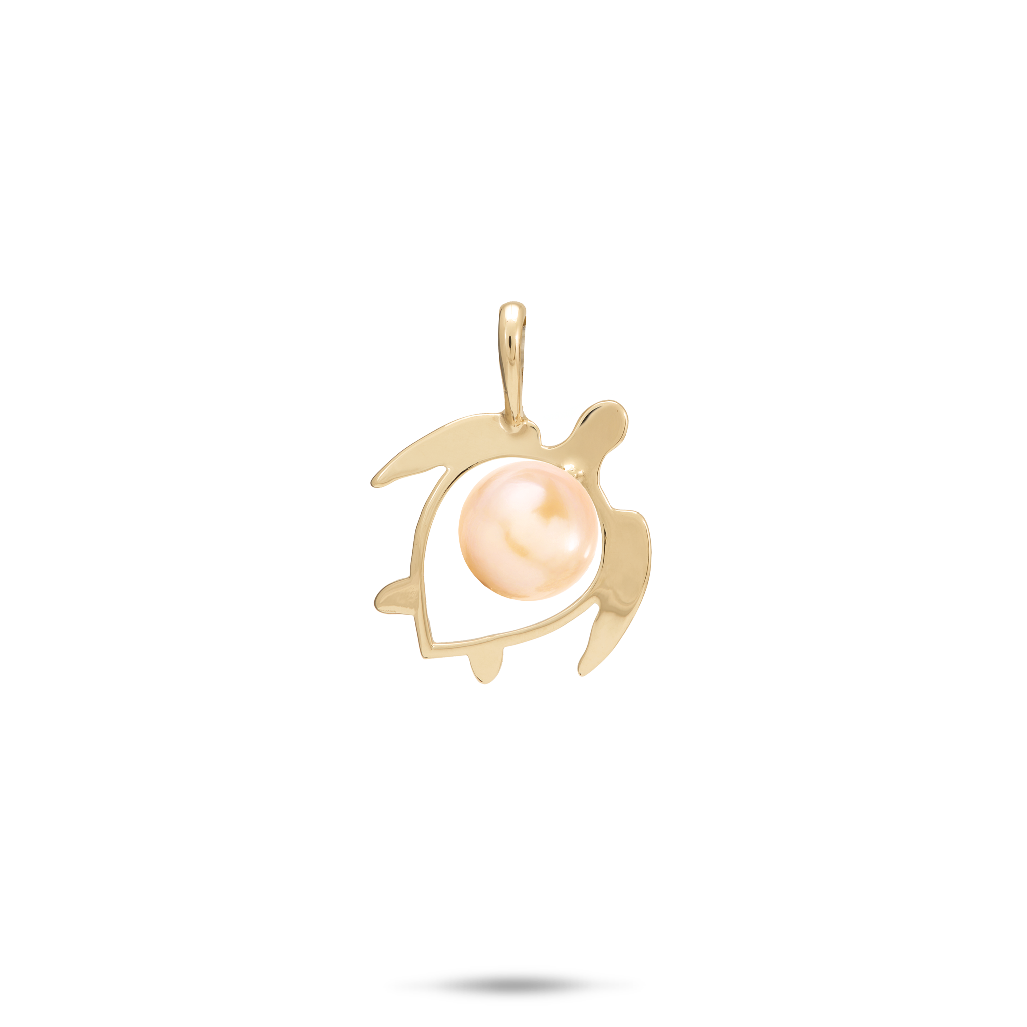 GoldのPearl Honu（Turtle）ペンダントを選ぶ -  16mm