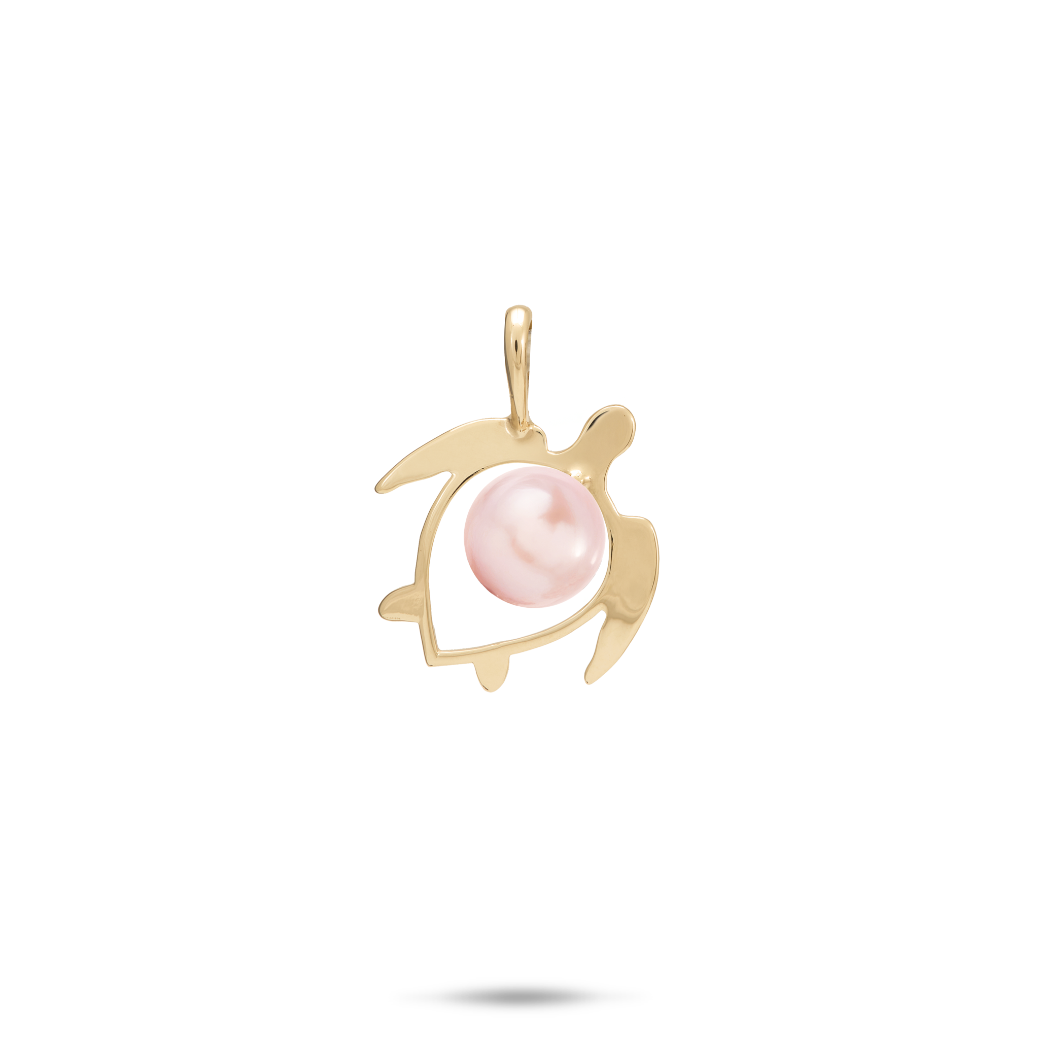GoldのPearl Honu（Turtle）ペンダントを選ぶ -  16mm