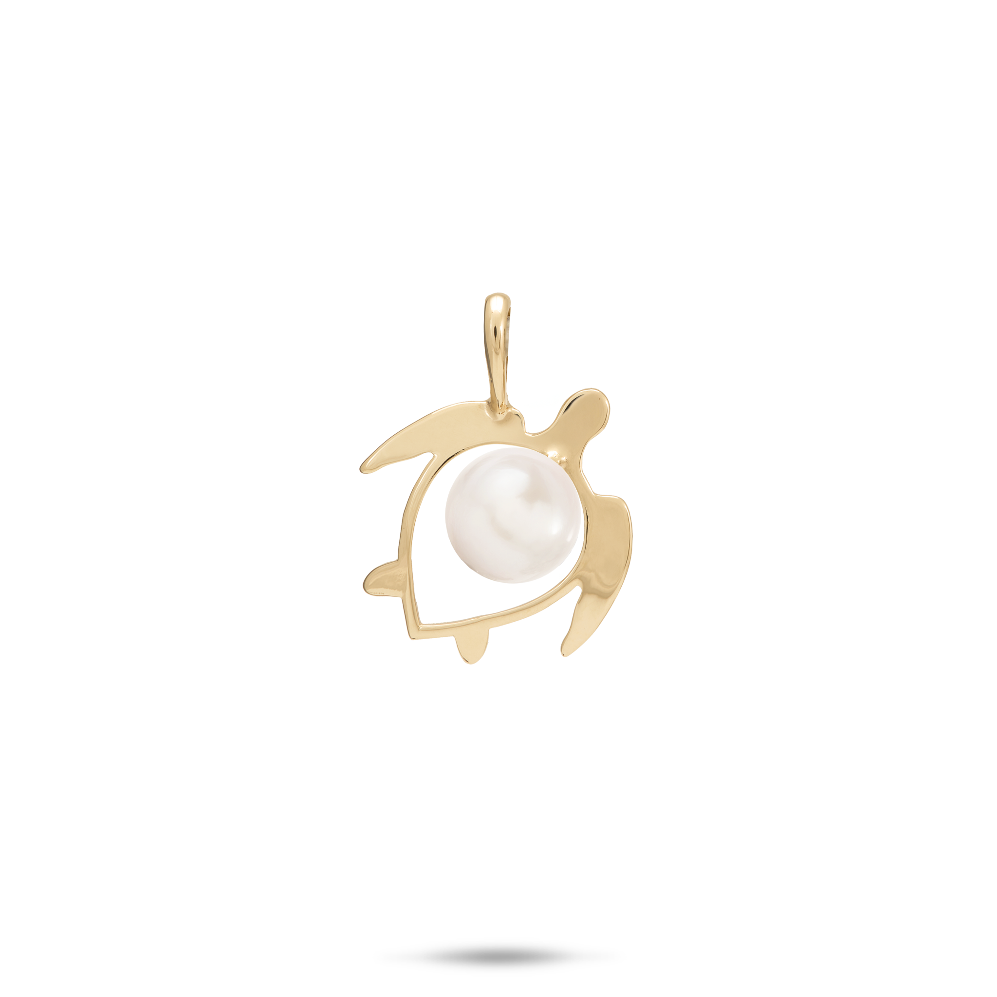 GoldのPearl Honu（Turtle）ペンダントを選ぶ -  16mm