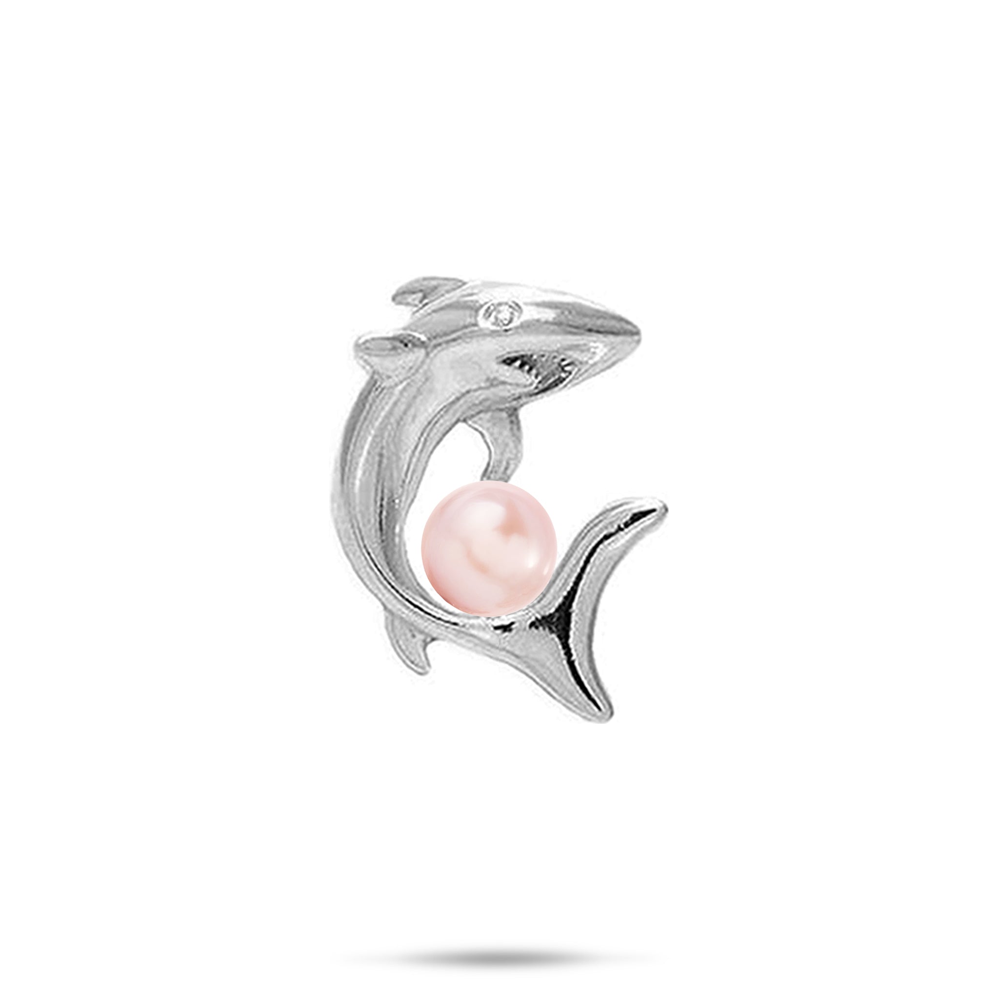 Pick A Pearl Shark Pendant in Sterling Silver - 23mm
