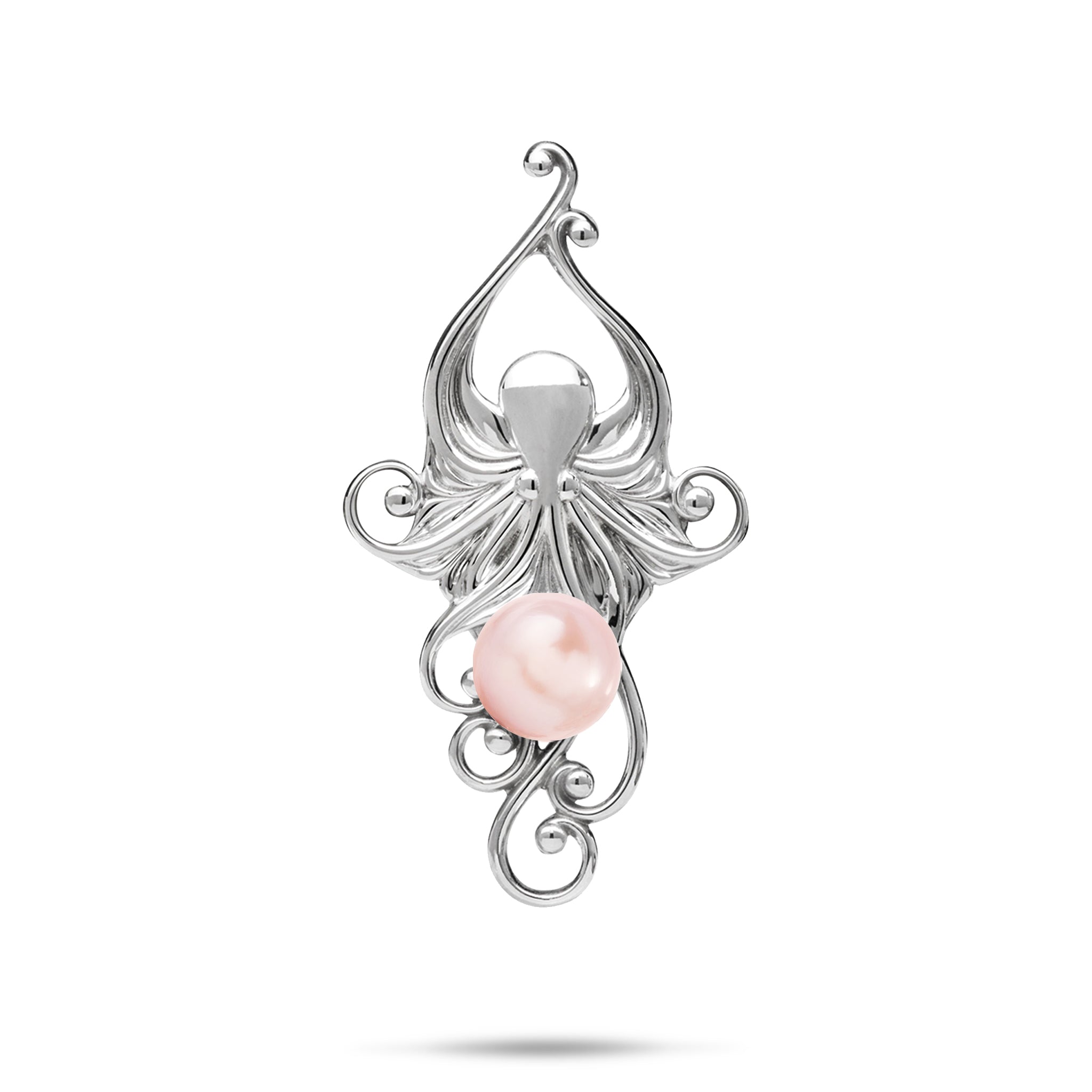 Pick A Pearl Living Heirloom Octopus Pendant in Sterling Silver - 36mm