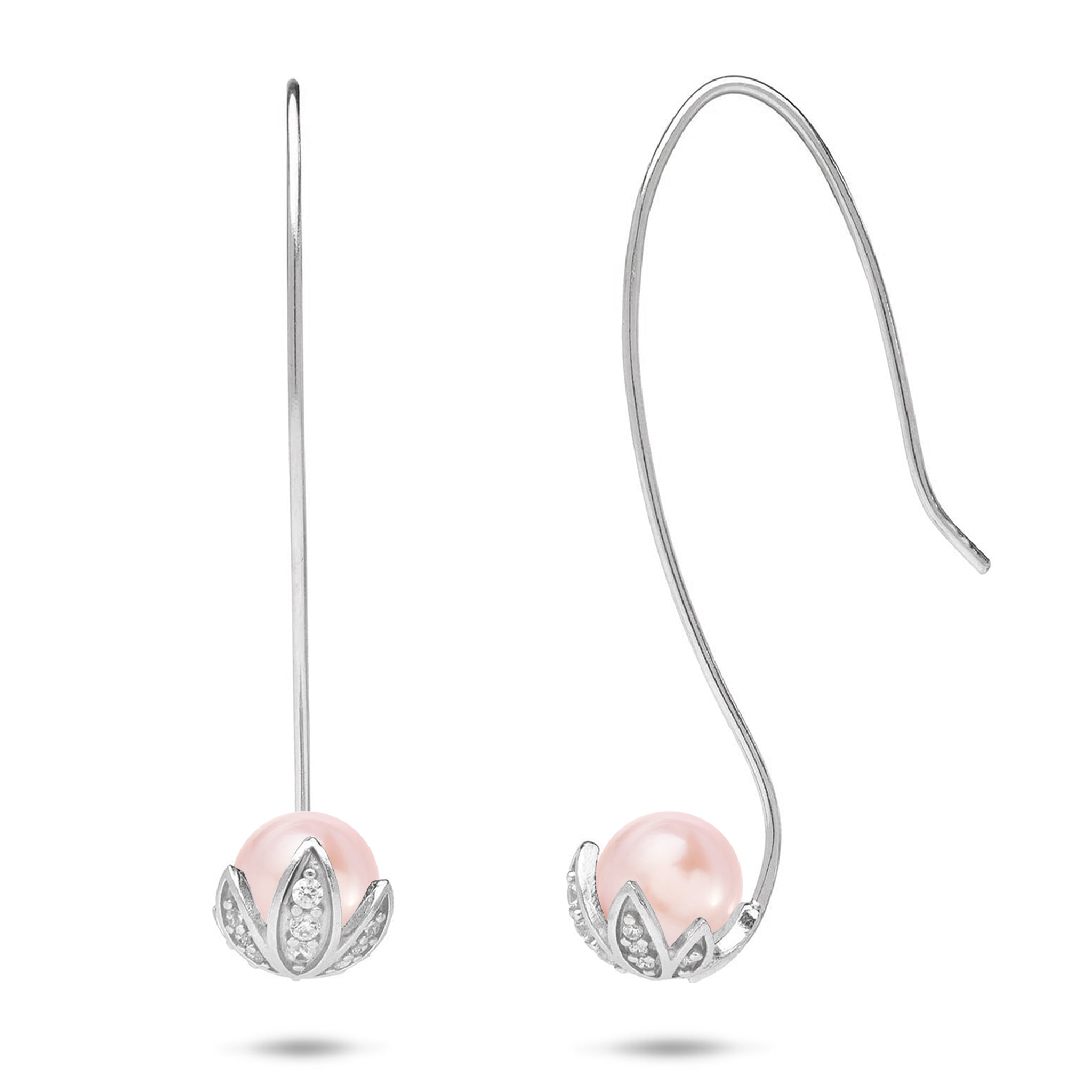 Pick A Pearl Pua Earrings in Sterling Silver - 42mm