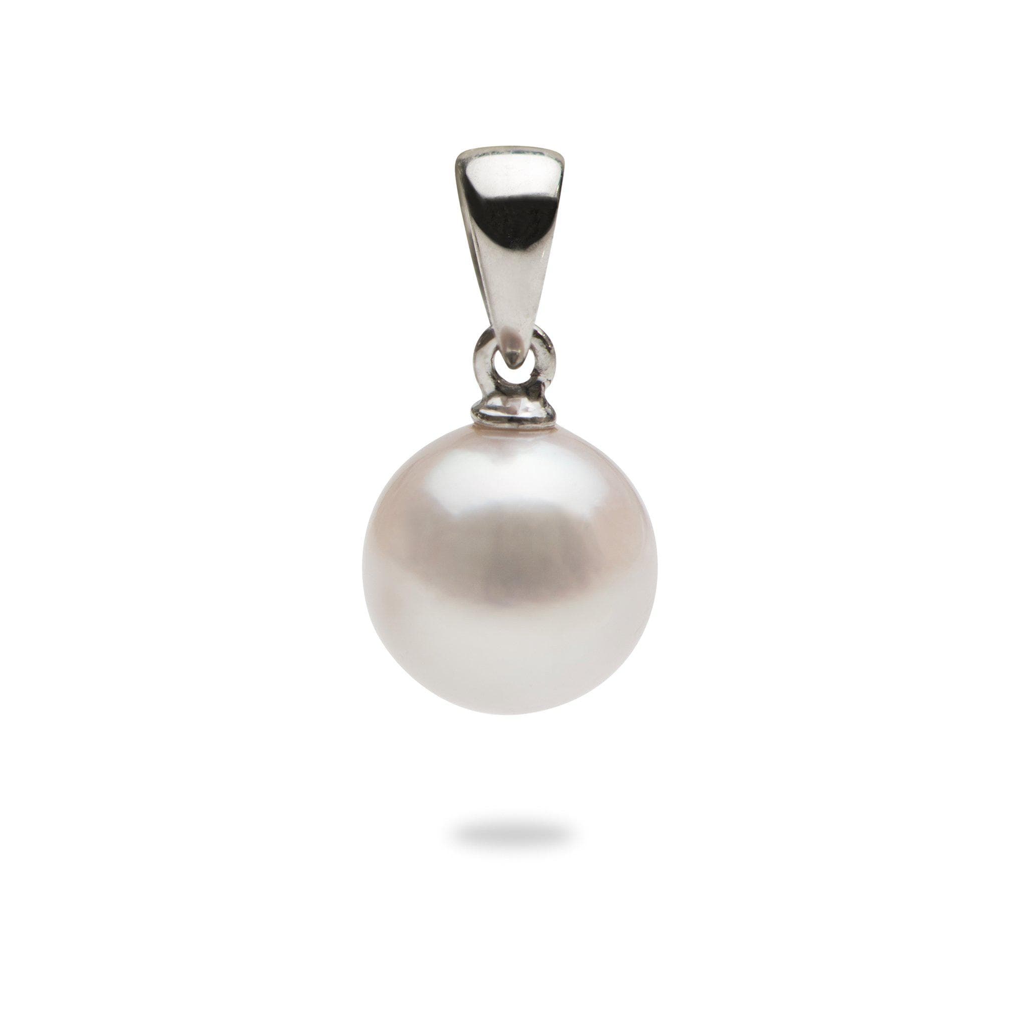 Akoya Pearl Pendant 14K White Gold (8mm)-Maui Divers Jewelry