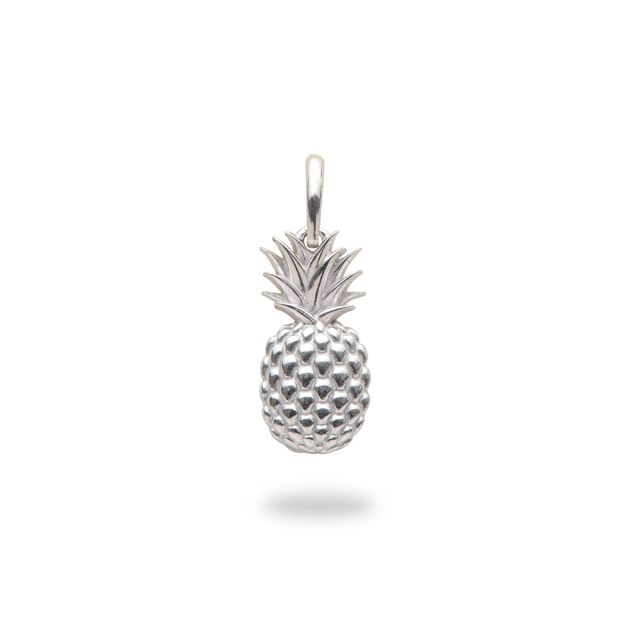 Pineapple Charm/Pendant in Sterling Silver - 15mm-Maui Divers Jewelry