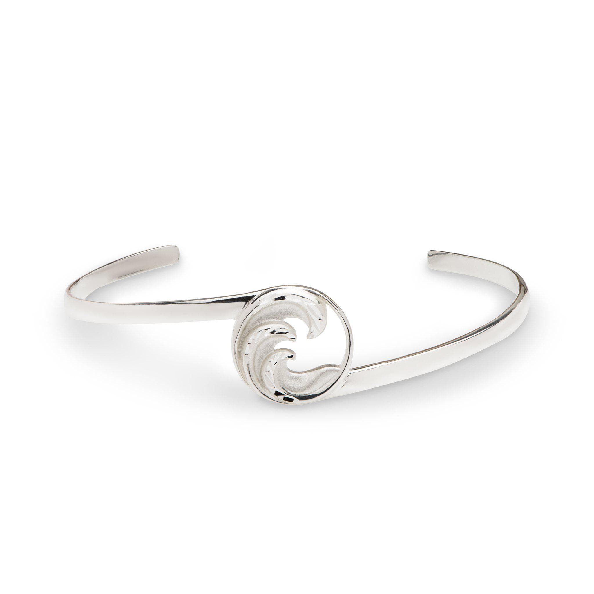 Nalu Bracelet in Sterling Silver - 7.5"-Maui Divers Jewelry