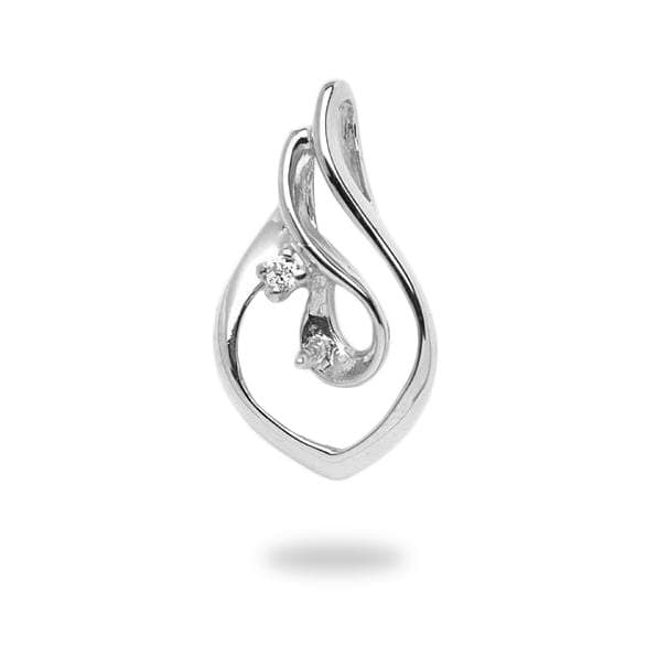 Pick A Pearl Pendant in White Gold with Diamond - Maui Divers Jewelry