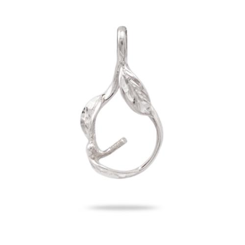 Pick-a-Pearl Maile Pendant in White Gold-Maui Divers Jewelry